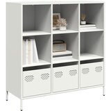  Visoka komoda bijela 101,5x39x103,5 cm čelična | shoptok.hr