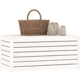  Vrtna kutija bijela 101 x 50,5 x 46,5 cm od masivne borovine | shoptok.hr