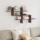 vidaXL Zidna polica boja hrasta 124,5x18x60,5 cm konstruirano drvo | shoptok.hr
