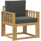 vidaXL 2 Komad Set vanjskih sofa Poliester Bijela i Antracit - bijela i antracit Okomite letvice | shoptok.hr
