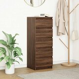 vidaXL Komoda s ladicama smeđi hrast 37,5x35x99 cm izrađeno drvo | shoptok.hr