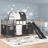  Okvir Krevet za Dječji Loft Jednobojno Crna 107 x 203 cm Metal | shoptok.hr