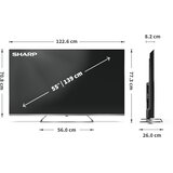 Sharp 55JP7265E TV 139.7 cm (55) 4K Ultra HD Smart TV Wi-Fi Black | shoptok.hr