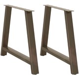  Noge za blagovaonski stol A-oblika 2 kom 90 x (72-73) cm Čelik - Prirodna 90 x (72-73) cm 1 | shoptok.hr