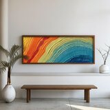 WALLXPERT FAH056-120 Multicolor Decorative Framed MDF Painting | Eponuda.com
