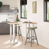  Noge za barsko mizo v obliki črke T, 2 kosa, bele barve, 60 x 35 x (100–101) cm, jeklo | Shoptok.si