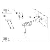  Stenska svetilka EDISON črna, (21347300) | Shoptok.si