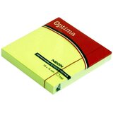 Optima Blok samolepilnih lističev, 75 x 75, 100 listov, neon zelen Cene