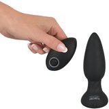 Black Velvets Remote Controlled Silicone Vibrating Plug | Shoptok.si
