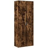  Visoka komoda dimljeni hrast 70x35x180 cm konstruiranog drva | shoptok.hr