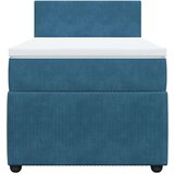 Box spring krevet s madracem plavi 80 x 200 cm baršunasti | shoptok.hr