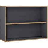 P & B PISARNIŠKI REGAL 100/74/33 cm antracit, medeni hrast Cene