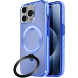 AVIZAR Trdo ohišje MagSafe za iPhone 15 Pro Max z zložljivim stojalom, Modra, (5000012927) | Shoptok.si
