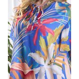 Resti Floral cobalt women's lined dress - Clothing | Shoptok.si