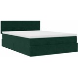  Ottoman krevet s madracem i LED diodama tamnozeleni 140x190 cm baršun | shoptok.hr