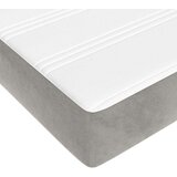 vidaXL Madrac s oprugama svjetlosivi 160x220x20 cm baršunasti | shoptok.hr