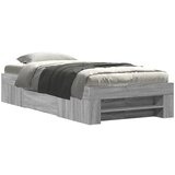 Furnova Posteljni okvir siva sonoma 90x190 cm inženirski les, (21938540) | Shoptok.si