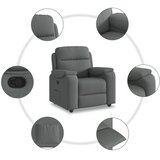  Naslonjač od tkanine tamnosivi | shoptok.hr