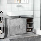 Ormarić za umivaonik boja betona 90x29x55 cm konstruirano drvo | shoptok.hr