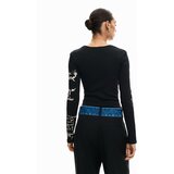 Desigual Majica crna / bijela | shoptok.hr