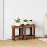  Stalak za biljke 2 pcs Smeđa 70 x 11 x 27 cm Drvo od mahagonija | shoptok.hr