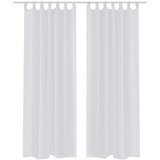 vidaXL Bela prosojna Zavesa 140 x 225 cm 2 kosa Cene