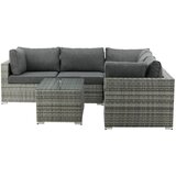 Venture Home Amazon kutna vrtna lounge garnitura, siva Slike