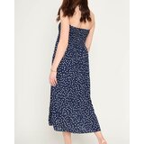Resti Navy blue ladies midi dress with polka dots - Clothing | Shoptok.si