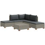  vrtna lounge garnitura z blazinami GENDT, 6-delna, naravni ratan | Shoptok.si