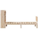  Krevet s regalom za knjige bez madraca 75x190 cm borovina | shoptok.hr