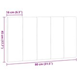  Jastuk za uzglavlje Hanko plavi 80 cm od tkanine | Eponuda.com