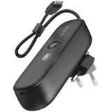 Sbs Prenosna baterija z vgrajenim vtičem Hybrid 5000mAh PD 20W črne barve, (5000265640) | Shoptok.si