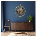 WALLXPERT dekorativni metalni zidni sat mclock 00124 zlatna boja Cene