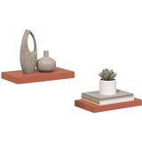  Polica na zidu 2 pcs Crvena 40 x 23,5 x 4 cm Konstruirano drvo | shoptok.hr