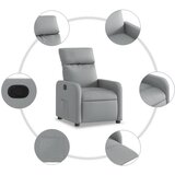  Naslonjač od tkanine svjetlosivi | shoptok.hr