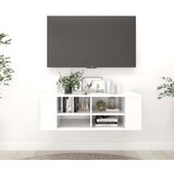 vidaXL Stenska TV omarica bela 102x35x35 cm iverna plošča Cene