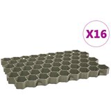  Rešetke za travu 16 kom zelene 60 x 40 x 3 cm plastične | shoptok.hr