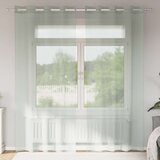 Voile zavjese s ušicama 2 kom svijetlosive 140x225 cm | Shoptok.si