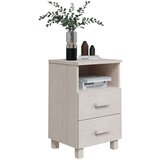 vidaXL noćni ormarići 2 kom bijeli 40 x 35 x 62 cm od masivne borovine | shoptok.hr