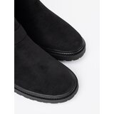 Shelvt Modern black ankle boots with silver buckles | Shoptok.si