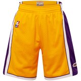 Mitchell & Ness Hlače 'LOS ANGELES LAKERS ' zlatno žuta / tamno ljubičasta / bijela Cijene