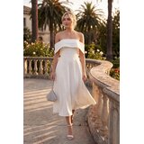 TRENDYOLMILLA Ženska haljina TPRSS24EL00210, Bela | Eponuda.com