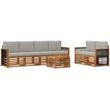  Set vanjskih sofa 7 kom. Prirodna i svjetlosiva | shoptok.hr