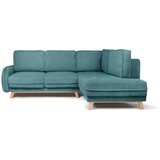 Bonami Selection Tirkizna sklopiva kutna garnitura od samta (s desnim kutom) Tori – | shoptok.hr