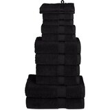 12-dijelni vrhunski set ručnika SOLUND crni 600 gsm | shoptok.hr