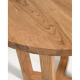 Kave Home Okrugli blagovaonski stol od masivnog bagrema u prirodnoj boji ø 90 cm Nahla – | shoptok.hr