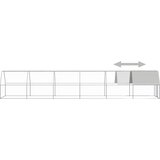  kavez za kokoši 2 x 12 x 2 m od pocinčanog čelika | Eponuda.com