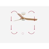 Faro 33821 - plafonski ventilator MINI PUNT S braon/bela prečnik 90 cm + daljinski upravljač | Eponuda.com