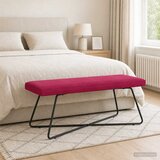  Klupa Vinska crvena 110 x 40 x 45 cm Baršun | Eponuda.com