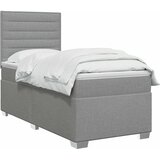  Boxspring krevet s madracem Svjetlosiva 100 x 200 cm Tkanina | shoptok.hr